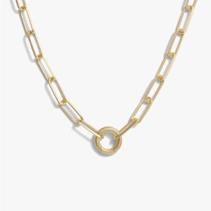 New awe inspired charm collector Gold Chain Link Necklace